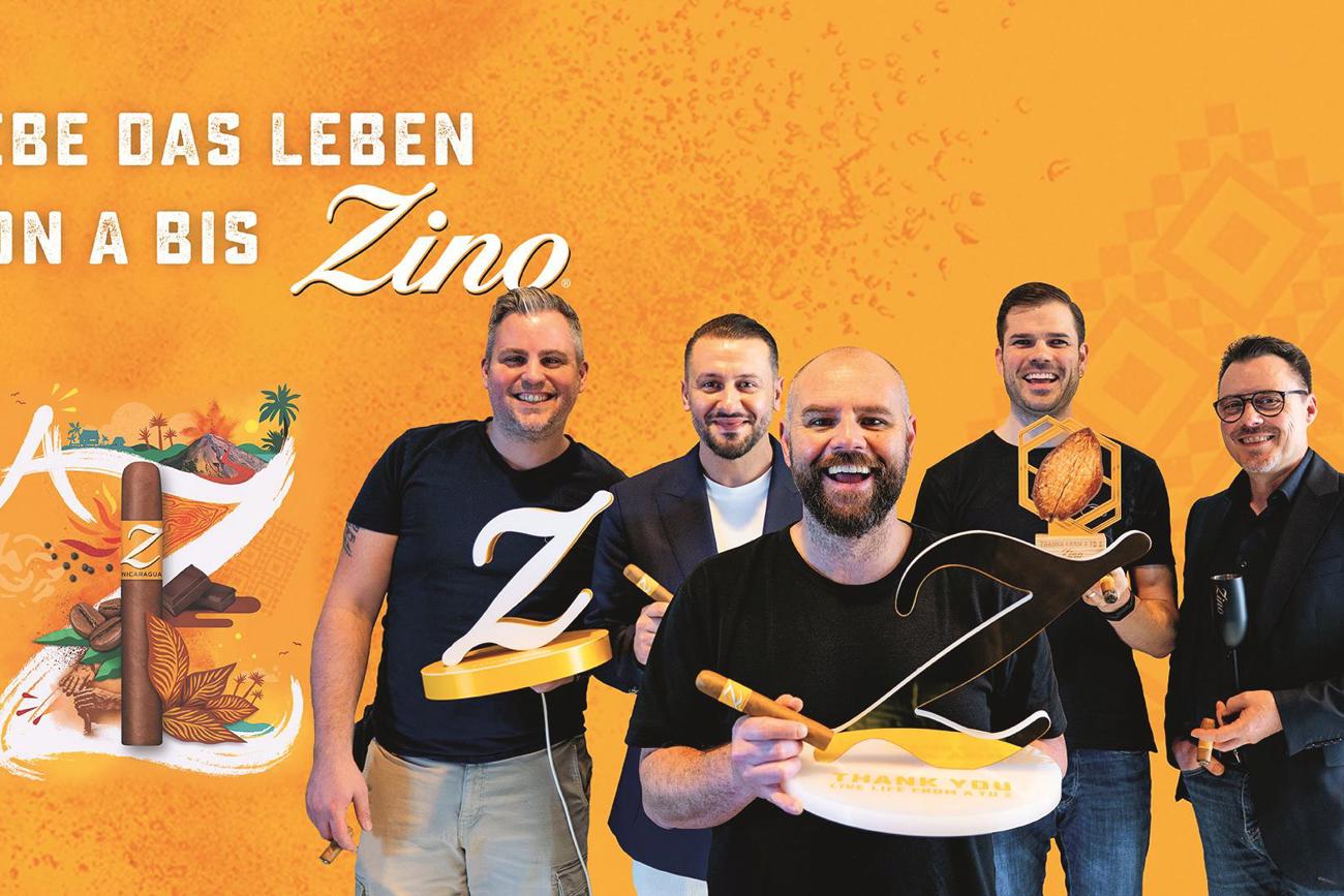 Gunde V.l.n.r.: Sven Buchschacher (ZO-Retail), Agron Ramadani (Oettinger Davidoff), Reto Fuhrer und Christoph Läubin (ZO-Retail) und Enrico Gunde